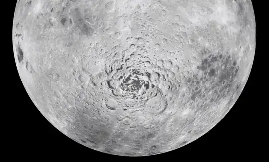 South pole shot by NASA's Clementine