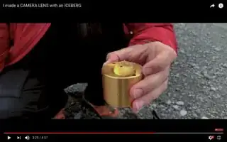 I made a CAMERA LENS with an ICEBERG, Mathieu Stern