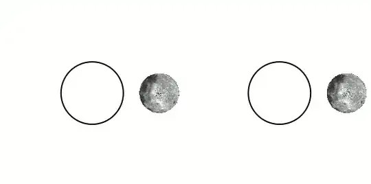 Left: Tidally locked orbit. Right: Orbit without any spin.