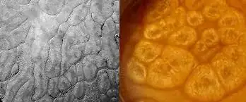 recent zone similar to a convection surface