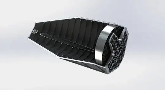A rendering of the compact exoplanet imaging telescope Project Blue