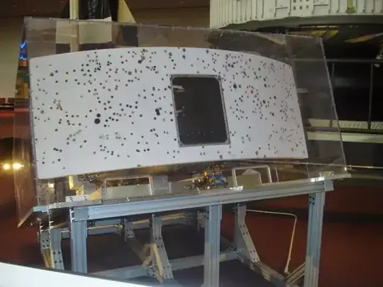 WFPC2 radiator after being brought back to Earth and studied for MMOD damage. The WFPC2 radiator suffered lots and lots of MMOD impacts.