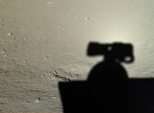 Yutu rover on the Moon shadow