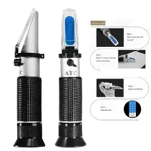 Decent Gadget Brix Refractometer Measure Sugar content for Beer Wine