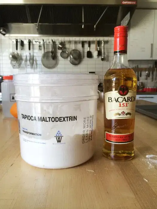 Maltodextrin and Rum