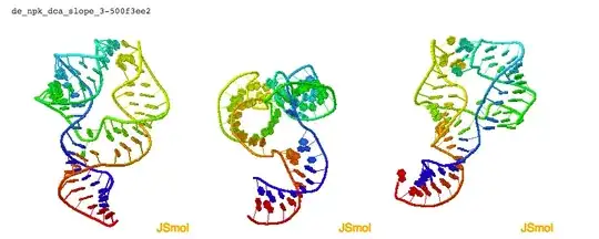 image of RNA with a JSmol logo at the bottom right