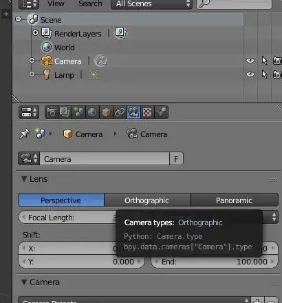 camera settings dialog