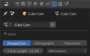 Focal Length set to 16mm