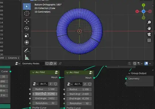Arc fillet no misalignment