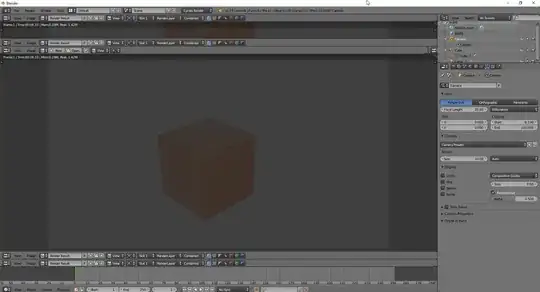 simple scene with cube and camera, rendered.