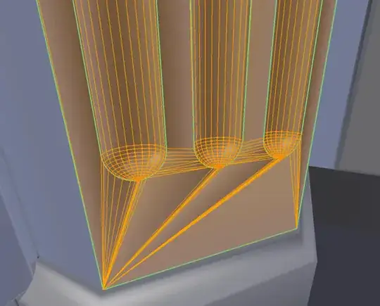 ugly geometry shown in edit mode