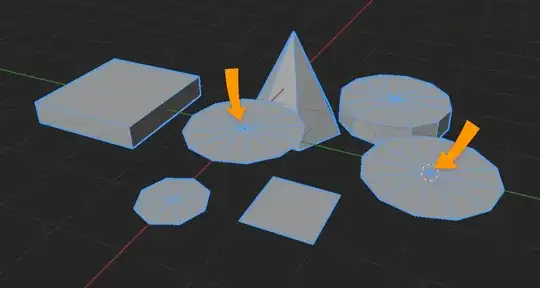 I want to use Python to locate the centers of these circles... they're part of a single object.