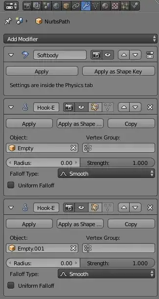 bad modifier sequence