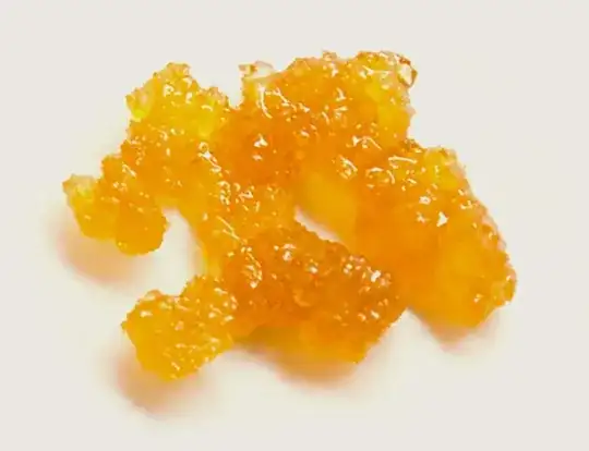 gritty goo, like crystalized honey