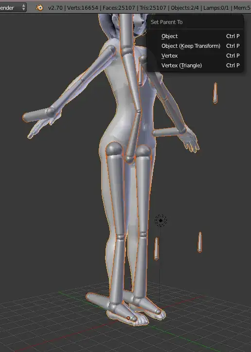 parenting armature to object