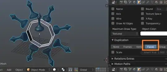 screenshot of duplifaced mesh