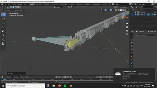 And this is what happens when I try to add IK bones. Everything just goes crazy.