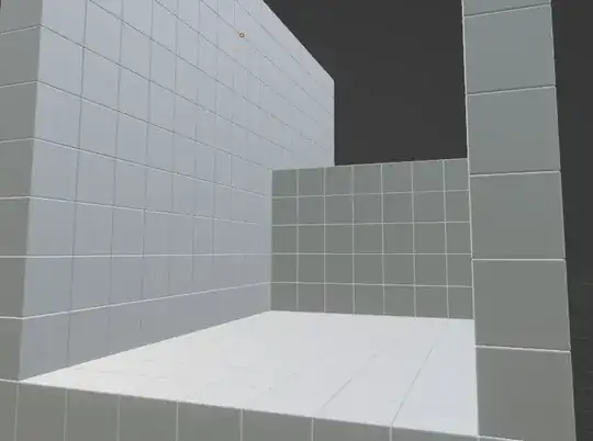 room made out of many beveled cubes