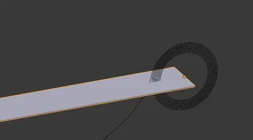 keyframe plane wraps along spiral