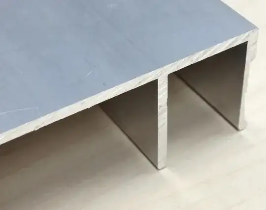 Aluminum saw cut extrusion