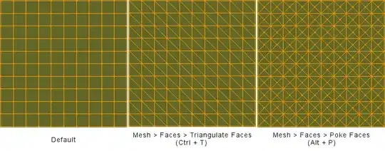 Triangulate and Poke Faces Visualisation