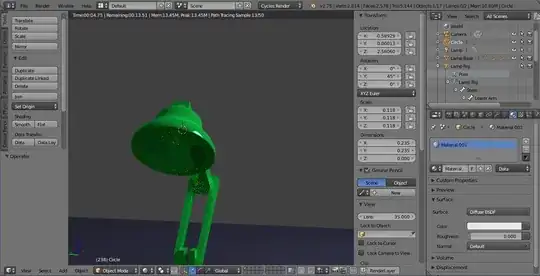 Lamp in Object View / Rendered Shading