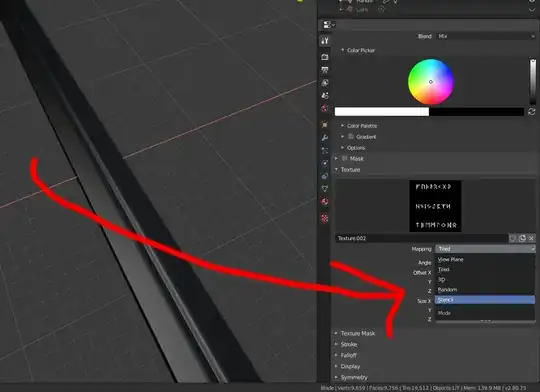 Change Mapping from Tiled to Stencil in Blender 2.8