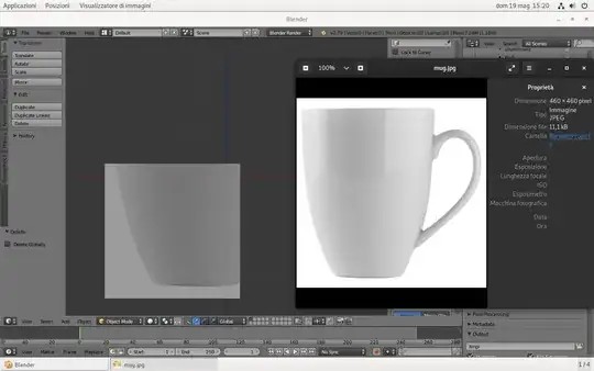 On the right there is the background image i set