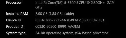 Computer Specs