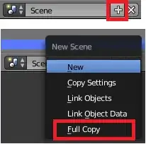 Create a copy of the scene