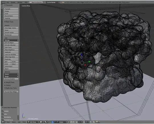 meshed metaballs with non-manifold elements