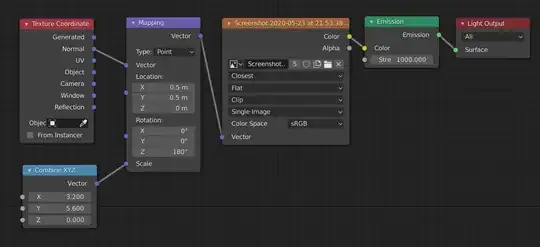 node setup for projecting