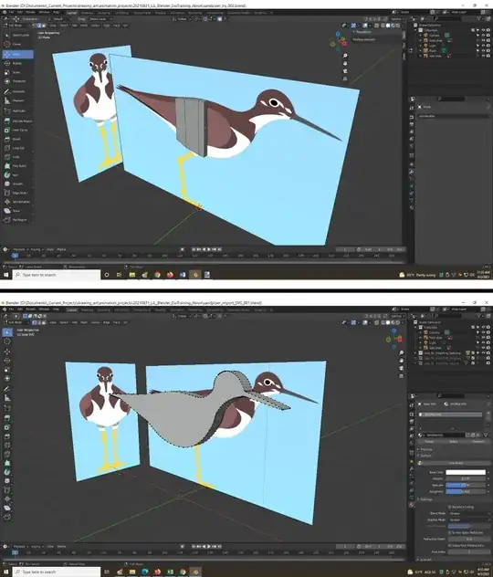 Extruding from a mesh Plane (top) and the start of an imported SVG shape