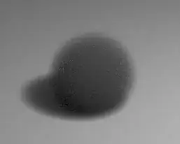 single blurry point rendered