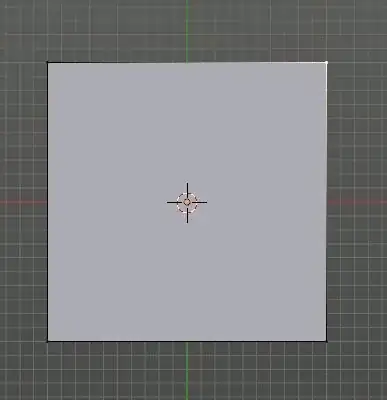 a quad being edited to be concave