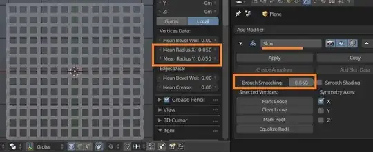 skin modifier on subdivided plane