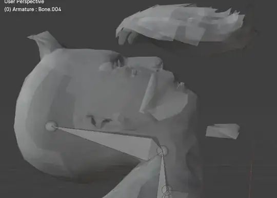 model posed in edit mode