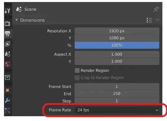 Properties Editor, Output Properties tab, Dimensions Panel