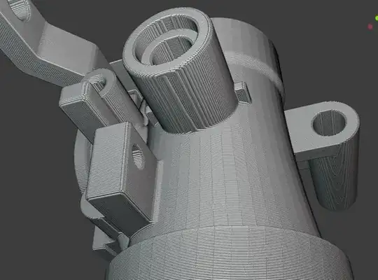 3D model generated by GCODE tool paths.