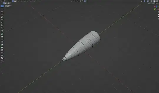 A straightened curve.