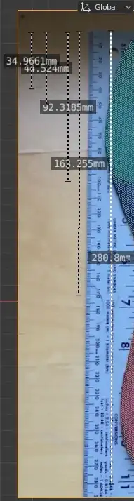 varying distance measurements full length