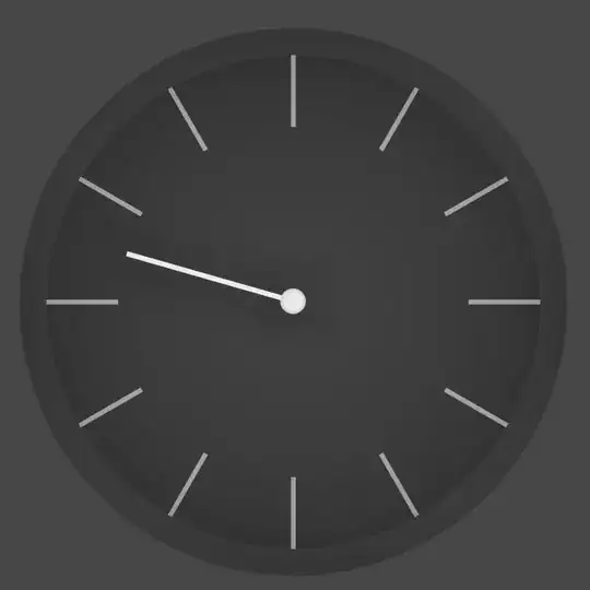 Clock with single hour hand