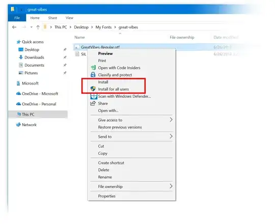 Font install options