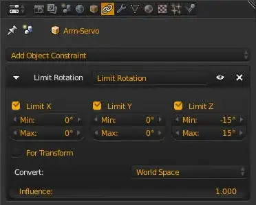 servo limit rotation