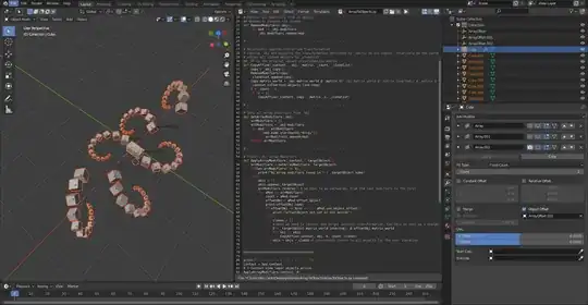 The result after running the script