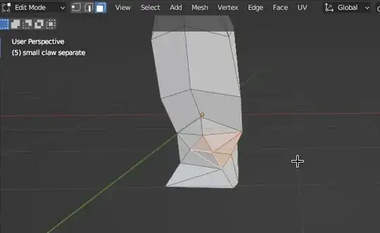 shows five selected faces