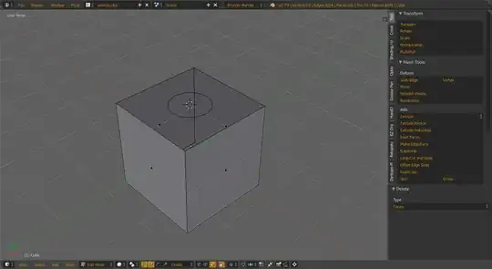 scale and delete face