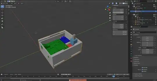 Objects displayed as solid
