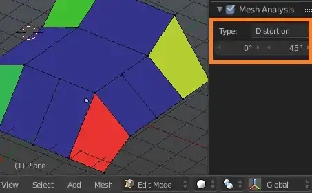 screenshot of previewing distortion with Mesh Analysis