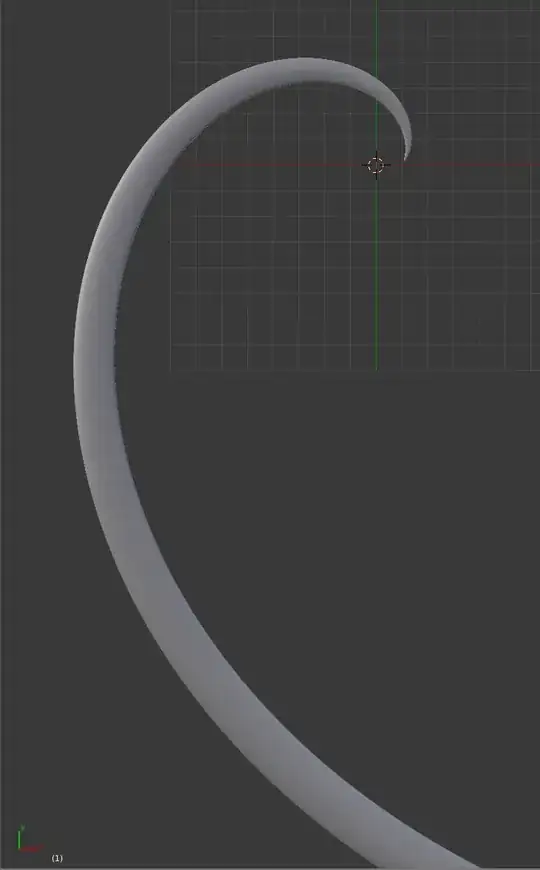 Un-corkscrewing curve